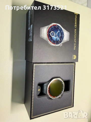 смарт часовник huawei gt 5 Смарт часовник Huawei Watch GT 5 Pro, 46mm, Titanium Case, Titanium Strap