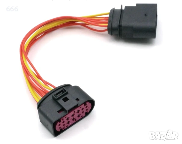 Адаптер за кабелен сноп HID ксенон фарове от 10 до 14 пина за VW, Audi, Seat, Skoda 1J0973737