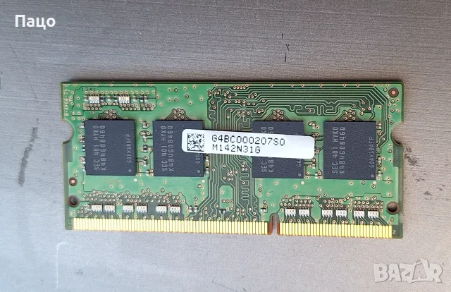 SAMSUNG 4GB 1RX8 PC3L-12800S-11-12-B4, снимка 2 - Лаптоп аксесоари - 55697993