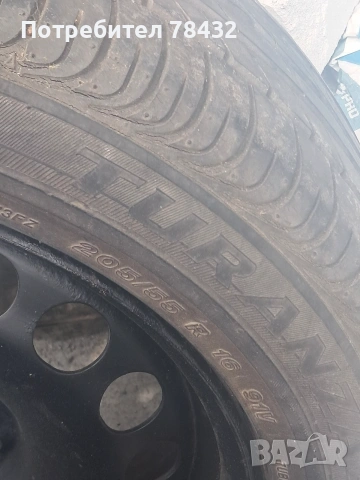 Джанти за WV - 16' с гуми 205/55/16, снимка 3 - Гуми и джанти - 55063843