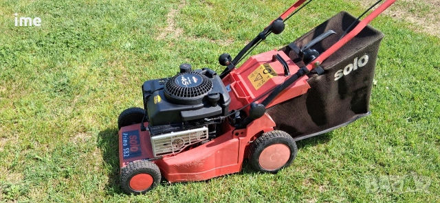Бензинова косачка НОМЕР 42. Solo Primo. Четиритактов двигател на Briggs&Stratton. 39 см. ширина..., снимка 5 - Градинска техника - 54693762