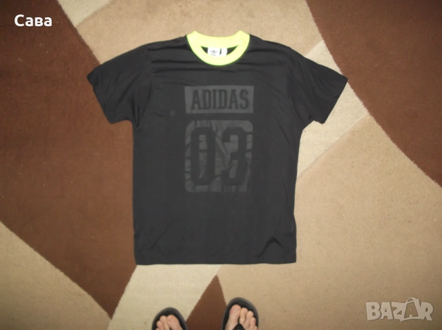 Тениски ADIDAS  мъжки,М   /оранж,черна/, снимка 6 - Тениски - 46958975