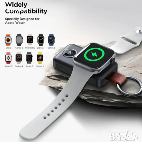 Преносимо зарядно устройство за Apple Watch, снимка 4 - Смарт часовници - 55332876