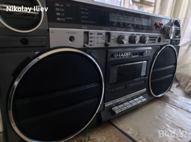 Ретро касетофон Boombox Sharp GF-454H – Перфектно състояние! Работещ!, снимка 4 - Радиокасетофони, транзистори - 54856330