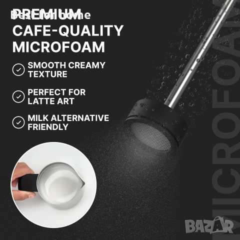 Subminimal NanoFoamer V2 Performance Milk Foamer | НОВ модел | Водоустойчив, с две скорости, снимка 2 - Други - 54959735