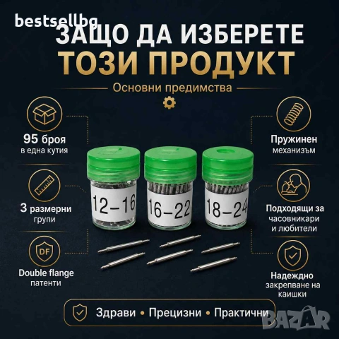 Професионални часовникарски части  аксесоари патенти за часовници каишки, снимка 7 - Други инструменти - 29083046