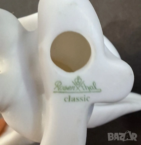 Порцеланов ангел с акордеон (6 см) - Rosenthal, снимка 5 - Статуетки - 53950465