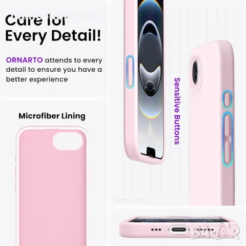 Матов Силиконов Кейс за Apple iPhone 17e, снимка 2 - Калъфи, кейсове - 54361752