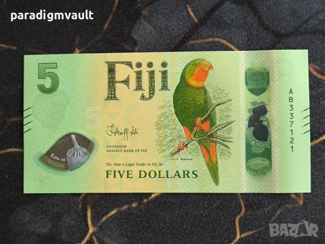 Банкнота - Фиджи - 5 долара UNC | 2025г.