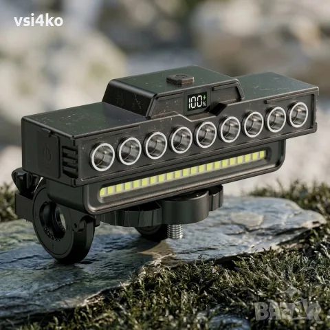 LED фар за велосипед с клаксон, снимка 2 - Аксесоари за велосипеди - 50097792