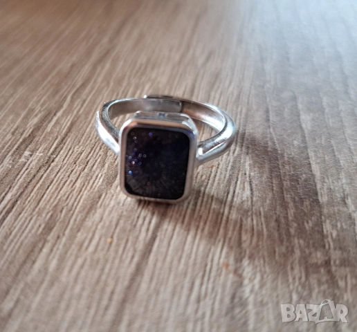 Сребро с тъмно син авантюрин, снимка 5 - Бижутерийни комплекти - 54012006