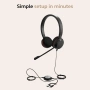 Jabra Evolve 20 Кабелни слушалки (издание 2025) - Комплект за две уши за офис и работа от дома , снимка 6