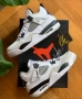 👟Nike Air Jordan 4 White Black 36 37 39 45 46 , снимка 3