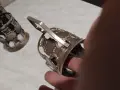 Стайни подстакани 6 броя винтидж СССР мелхиор, снимка 2