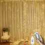Коледни лампички с 300Led лампи 3 метра на 3 метра ,коледна завеса с дистанционно. С кукички за зака, снимка 8