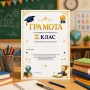 6717 Ученическа грамота за завършване на 2 клас, формат А4, снимка 3