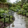 Комплект соларни градински лампи 10 броя - LED външни фенери IP44, снимка 2