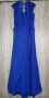Официална дълга рокля в син цвят, снимка 1