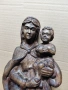 Стара Дървена Фигура Дърворезба Богородица С Младенеца. НОМЕР 1084., снимка 13