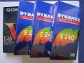 Нови Видеокасети VHS Dynamex E 240 / Sony E - 60 Неразпечатани, снимка 1