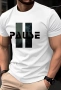 XL Нова мъжка тениска Pause в два цвята памук , снимка 2