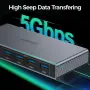iNTEK USB DP KVM суич 2-в-1, с USB 3.0 разпределение и превключване за 2 компютъра към 1 монитор, снимка 6
