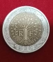 Френска монета 2Евро Дървото на Живота -2000гСъс дефект, снимка 2