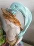 Meissen фигура 36см-1,4кг/еротика/Майсен порцеланова статуетка на момиче с цветя и шал, снимка 14
