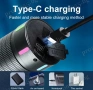 Мощен алуминиев фенер с лазерна светлина 4 режима и функция Power bank, снимка 9