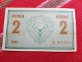 Банкнота 2 крони Австроунгария 1914, снимка 2