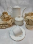 Изключително изтънчен сервиз от костен порцелан, производство на фабрика „Бонония“ – Видин., снимка 1