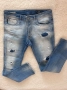 Мъжки дънки JACK & JONES – W33/L32, Slim Fit, ефектни накъсвания, снимка 1