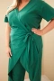 Дамски памучен гащеризон Plus Size с връзки на талията, 4цвята , снимка 13