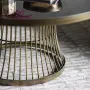 Метална маса със стъклен закален плот, снимка 2