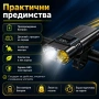 Акумулаторен LED фар за велосипед MACROCOSM с двойна светлина USB Type-C дисплей и 4 режима, снимка 4