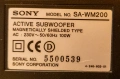 SONY SA-WM200 SUBWOOFER активен субуфер , снимка 6