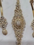 Луксозен комплект 14K злато – гривна и обеци, 17.80 г, снимка 2