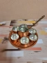 Бакърен сервиз за кафе, снимка 3