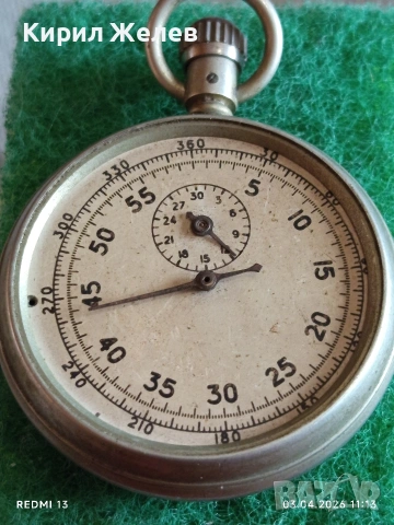 Античен джобен хронометър Кралски военновъздушни сили Великобритания 48643, снимка 4 - Антикварни и старинни предмети - 54076101