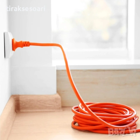 Удължител кабел 10м Шуко 16A външен кабел 3x1.5mm² 230V градина строителство, снимка 6 - Аксесоари и консумативи - 54275632