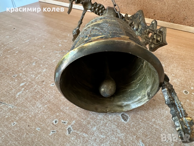 винтидж бронзов звънец за стена (врата) в класически испански / средновековен стил, снимка 7 - Антикварни и старинни предмети - 54989738