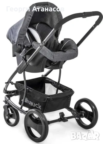 Комбинирана количка 3 в 1 - Hauck Pacific 4 Shop N drive, Melange, снимка 3 - Детски колички - 54170669
