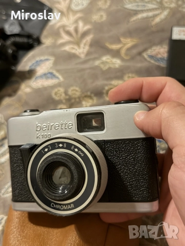 Ретро фотоапарат Beirette K100 (ГДР) немски лентов - с кожен калъф