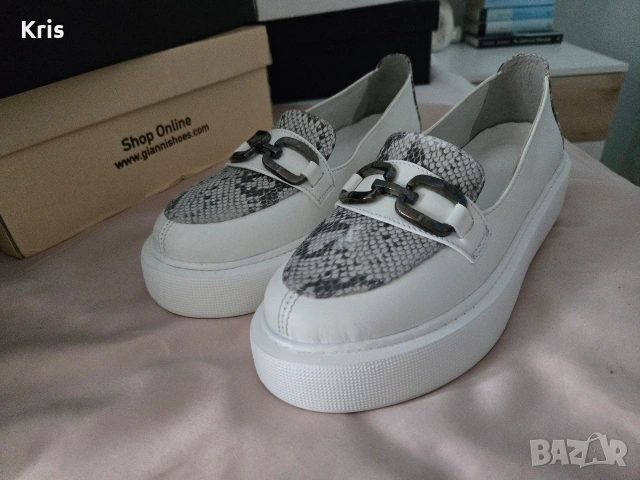 MAK-SHOES дамски обувки от естествена кожа 39, снимка 4 - Маратонки - 54639972
