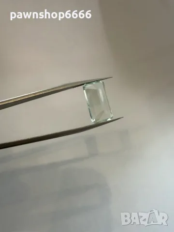 Естествен аквамарин 5.65 ct – Emerald Cut – естествен скъпоценен камък, снимка 9 - Други - 55394422