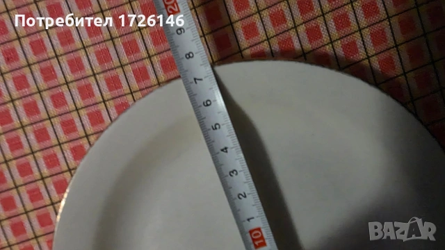 Порцеланови чинии със златен кант 8 броя Rörstrand, Sweden , снимка 4 - Чинии - 54045949