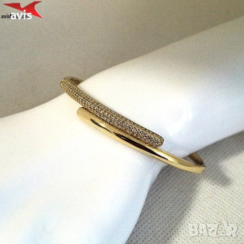 Гривна с 14К златно покритие 234868, снимка 4 - Гривни - 53968509