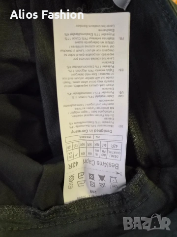 Капри панталон Gerry Weber (Модел: Best4me) – Тъмносиво/Тъмнозелено, снимка 7 - Дънки - 55133176