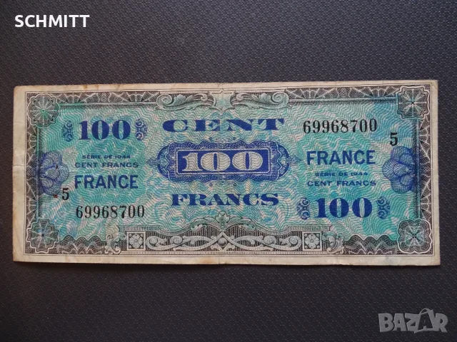 ФРАНЦИЯ - 100 ФР. / 1944 ВТОРА СВ. ВОЙНА