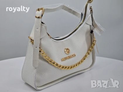 Michael Kors Нова Бяла Кожена Дамска Чанта, снимка 2 - Чанти - 54646478